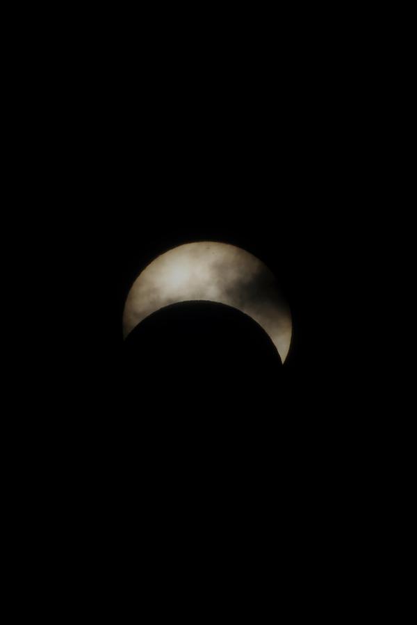 Partial Solar Eclipse August 21 2017 #1 Photograph by Alex Grichenko