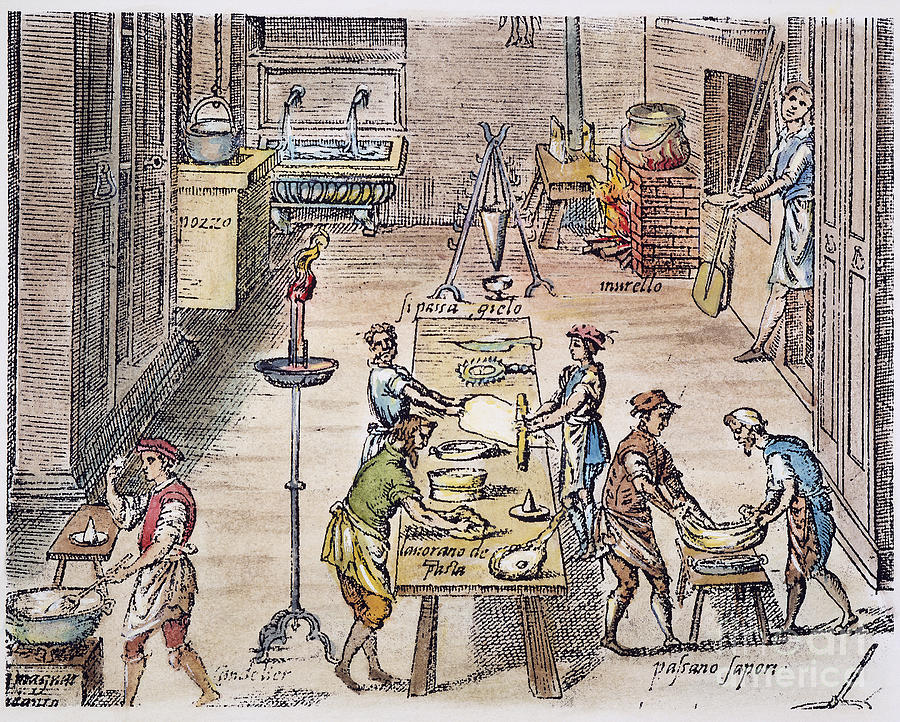 PASTA MAKING, 16th CENTURY #1 Photograph by Granger