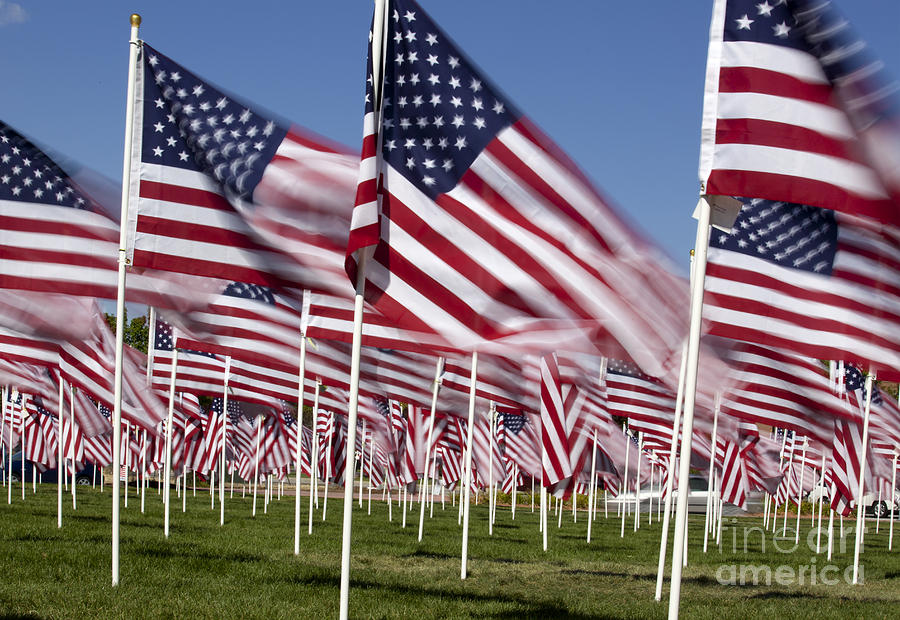 Patriotic American Flag Display #1 Photograph by Anthony Totah