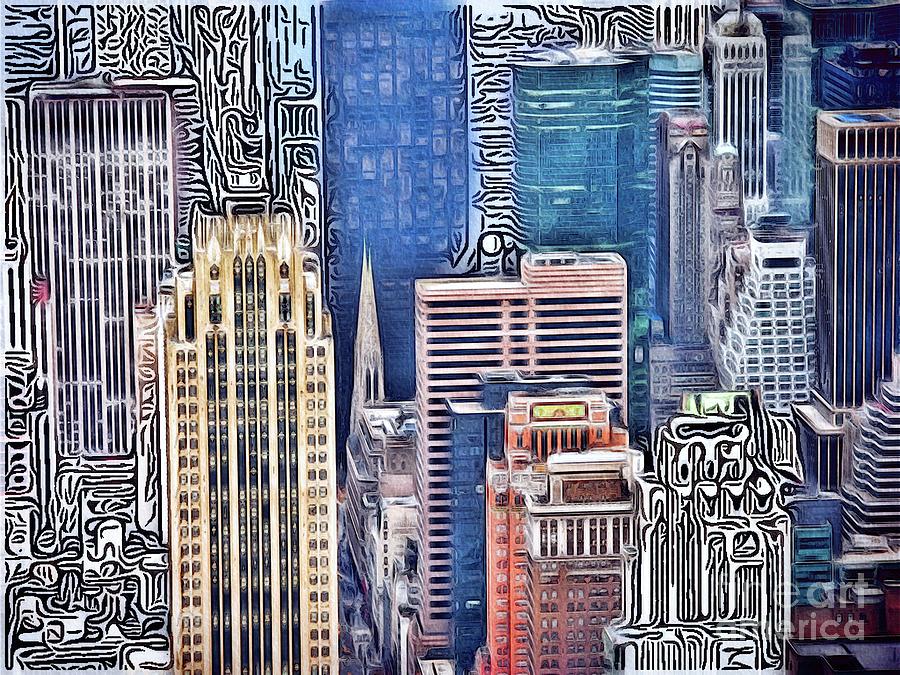 Patterns Of Places - New York Painting