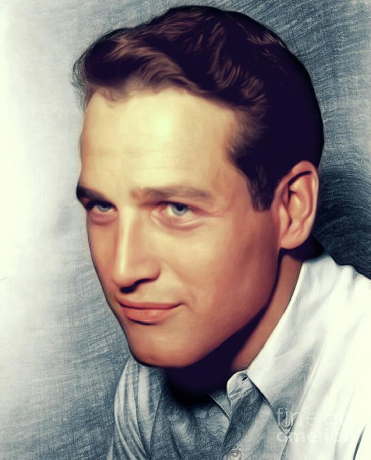 Paul Newman, Actor Digital Art
