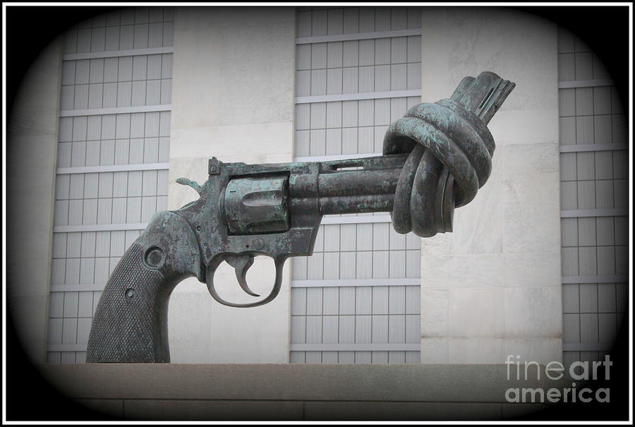 Peace Is The Answer - Iconic New York City Sculpture Photograph by Dora Sofia Caputo