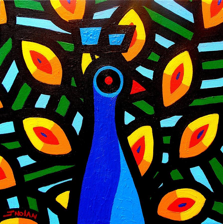 Peacock Painting - Peacock #3 by John  Nolan