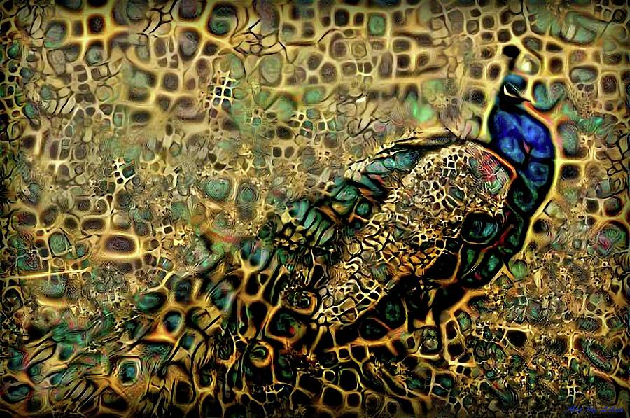Peacock Digital Art by Lilia D