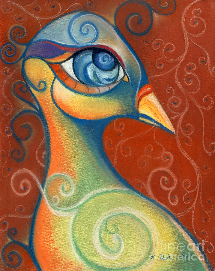 Peacock Pastel - Peacock #1 by Xiomara Aleksic