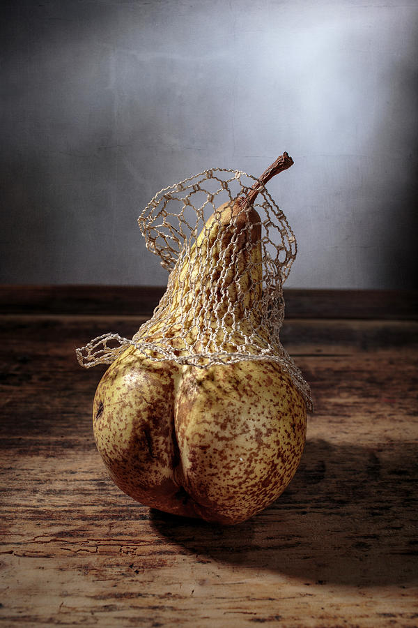 Still Life Photograph - Pear #1 by Nailia Schwarz