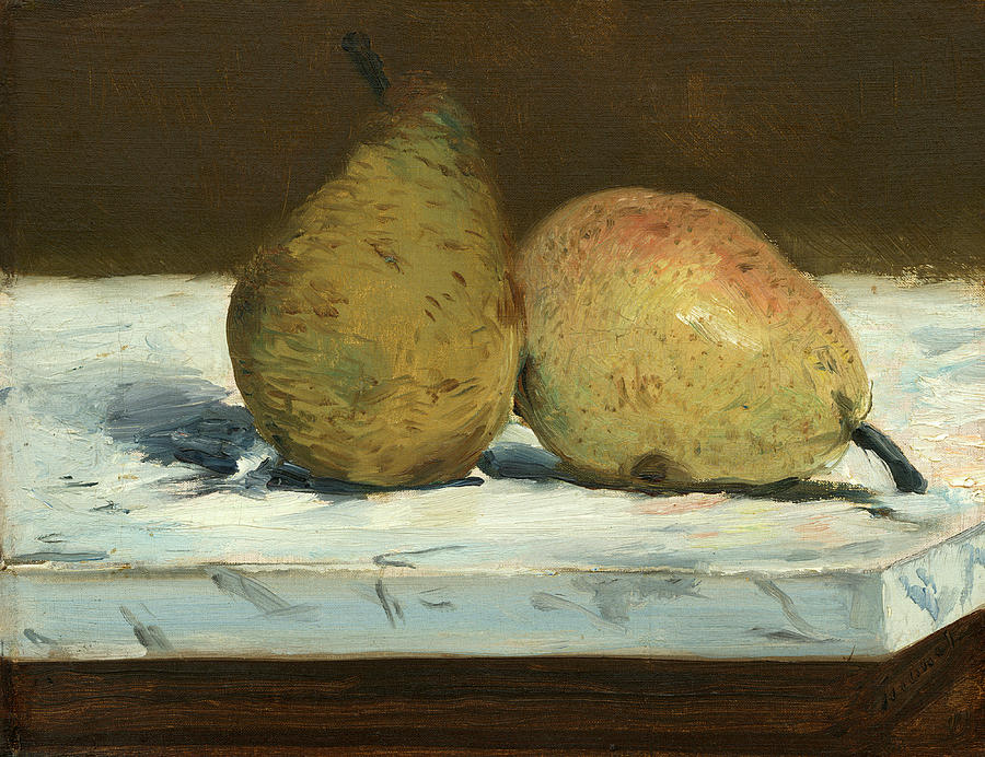 Pears #1 Painting by Edouard Manet