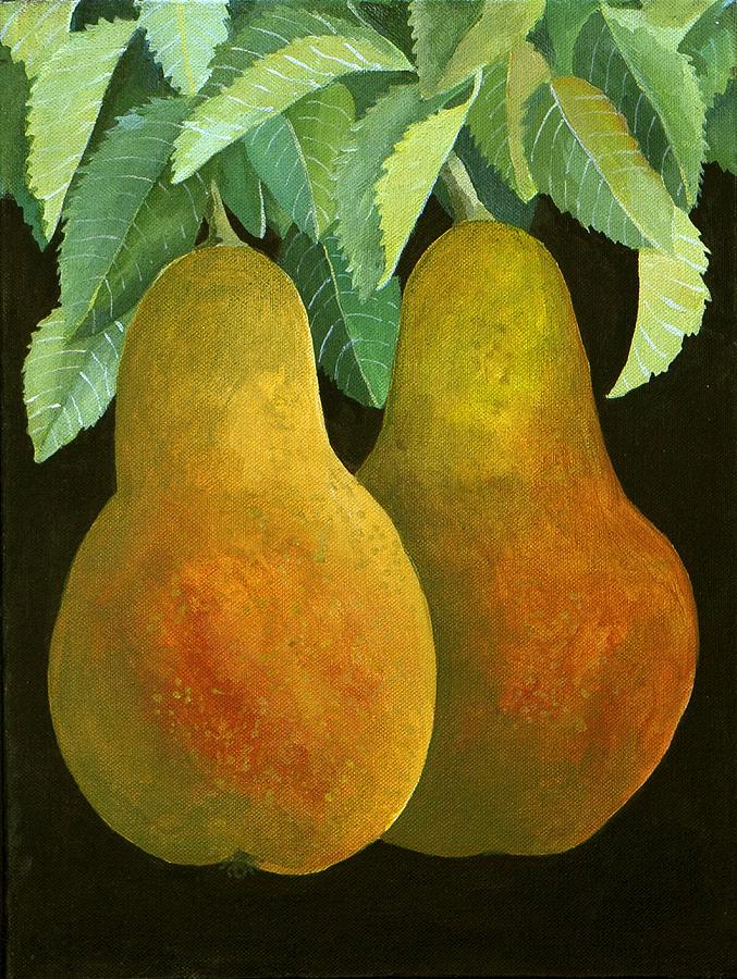 Pear Painting - Pears by Jennifer Abbot