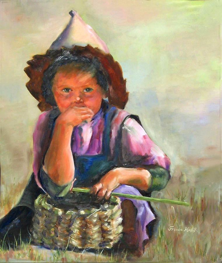 Peasant Girl Painting by Freida Hafif - Fine Art America