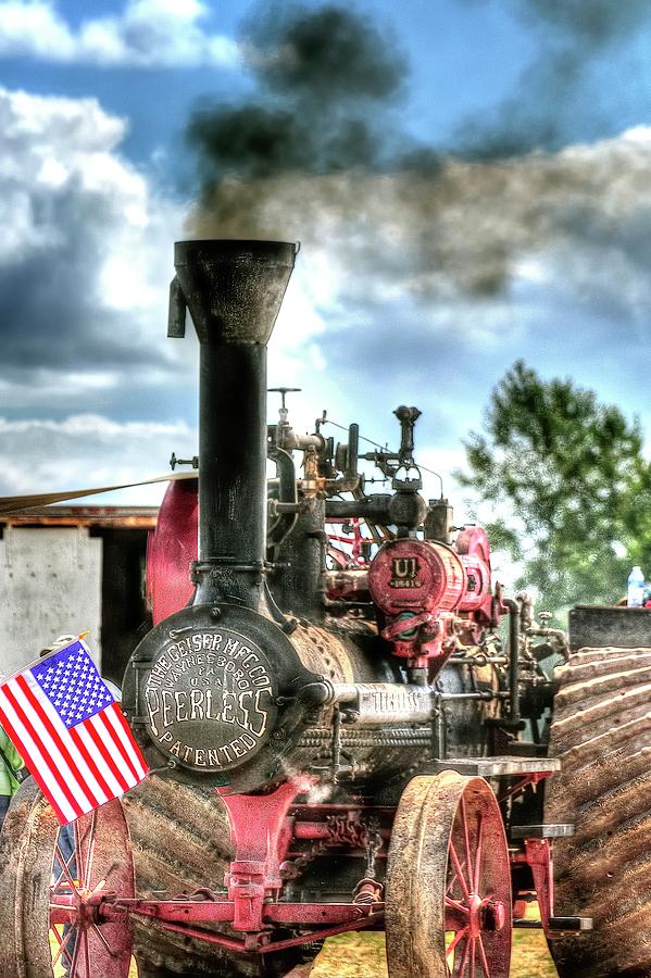 Peerless Steam Tractor 3389 #1 Photograph by Jerry Sodorff