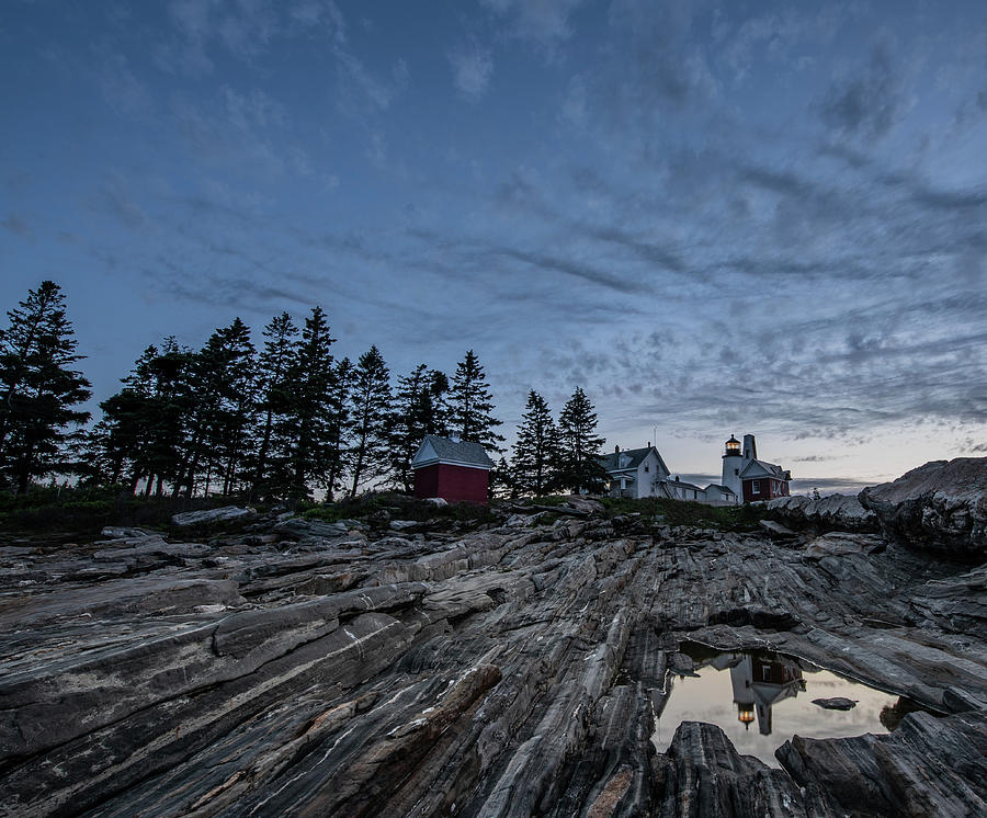 Pemaquid Blue Hour #1 Photograph by Hershey Art Images