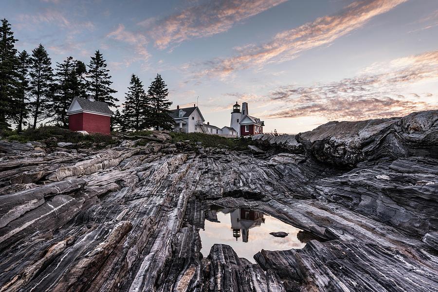 Pemaquid Point Sunrise #1 Photograph by Hershey Art Images