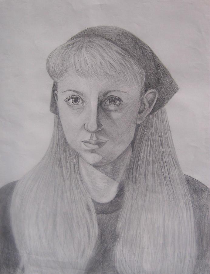 Pencil Self Portrait Drawing by Emily Young Fine Art America