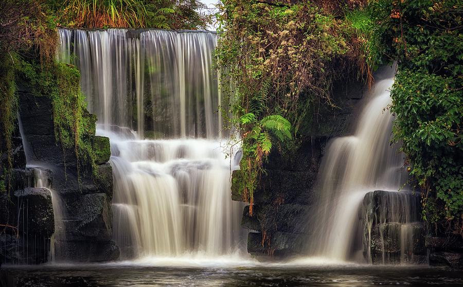 Waterfall Photograph - Penllergare waterfall #1 by Leighton Collins