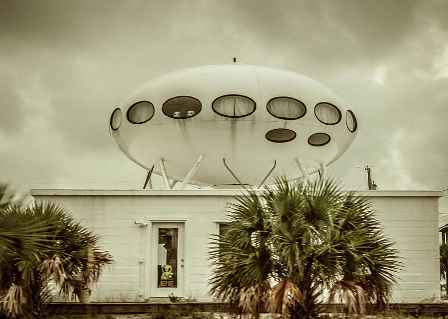 Architecture Photograph - Pensacola Beach UFO House #2 by Debra Forand