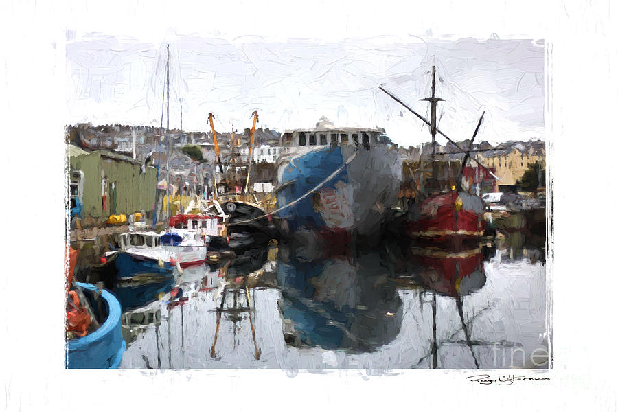 Penzance Harbour #1 Digital Art by Roger Lighterness