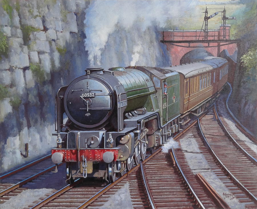 Train Painting - Peppercorn Pacific. #2 by Mike Jeffries