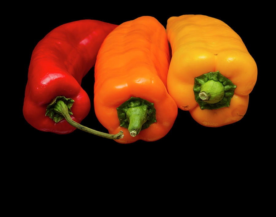 Peppers Red Yellow Orange #1 Photograph by David French