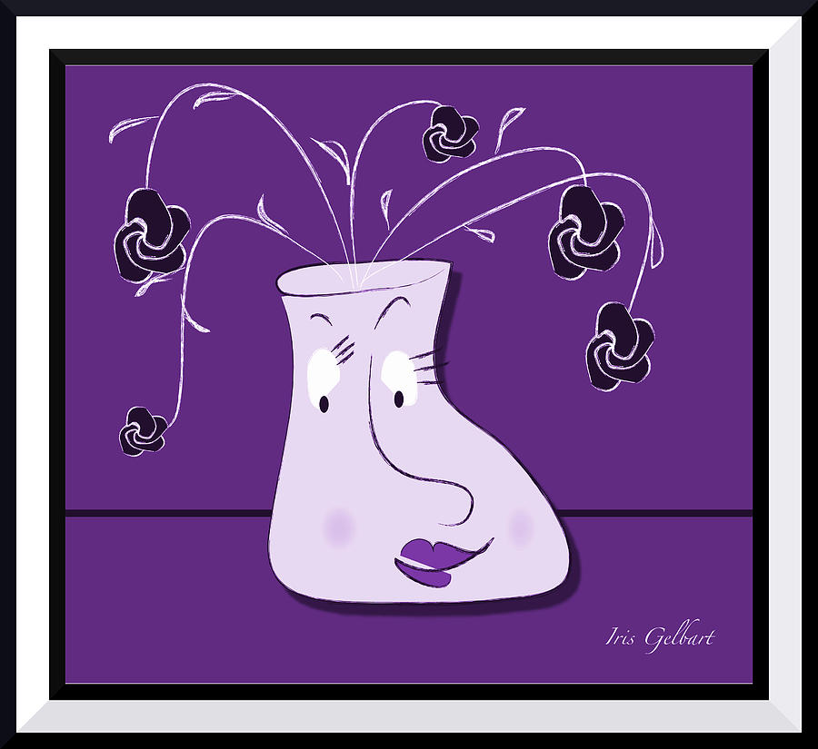 Personality Vase #2 Digital Art by Iris Gelbart