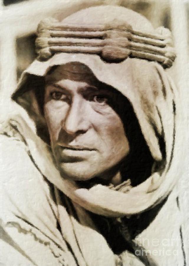 Hollywood Painting - Peter OToole as Lawrence of Arabia #1 by Esoterica Art Agency