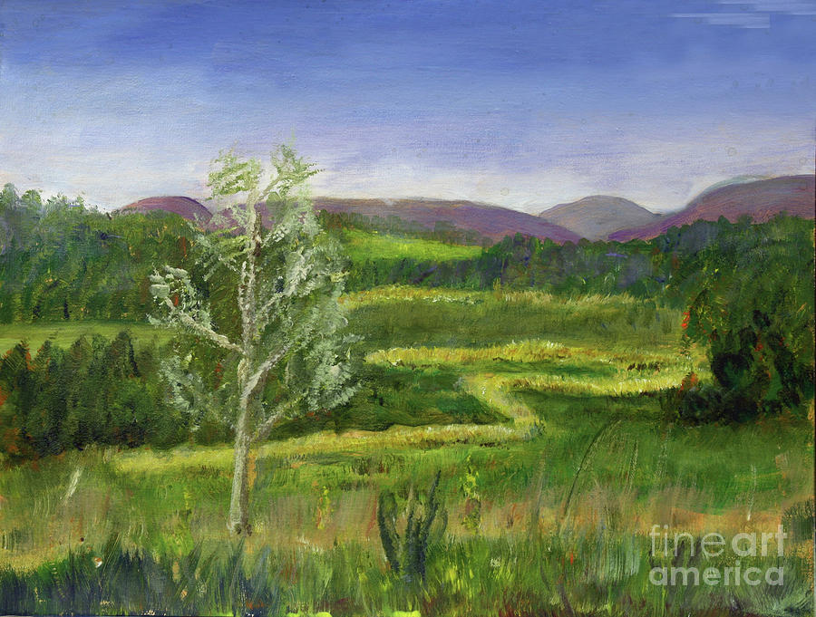 Petes Riparian Forrest  Buffer #1 Painting by Donna Walsh