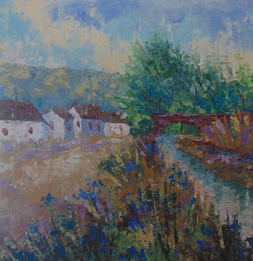 Petit village de Provence #1 Painting by Frederic Payet