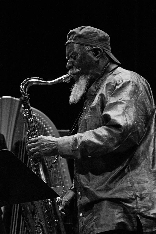 Jazz Photograph - Pharoah Sanders PDX Jazz Fest  1 by Lee Santa