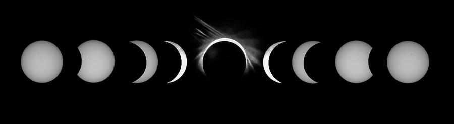 Phases Of The Solar Eclipse 2017 #1 Photograph by Alex Grichenko