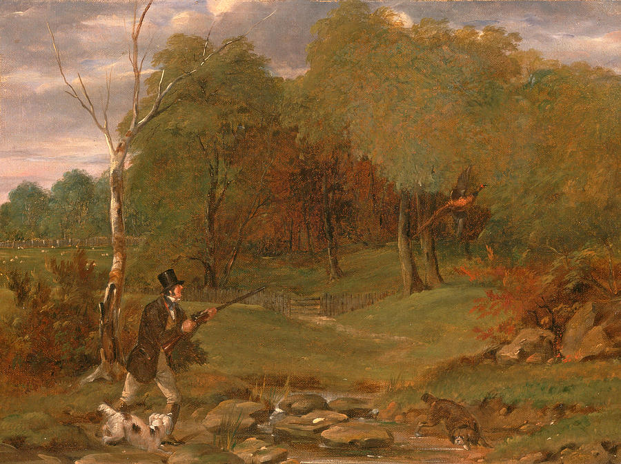 Pheasant Shooting #2 Painting by Edward Duncan