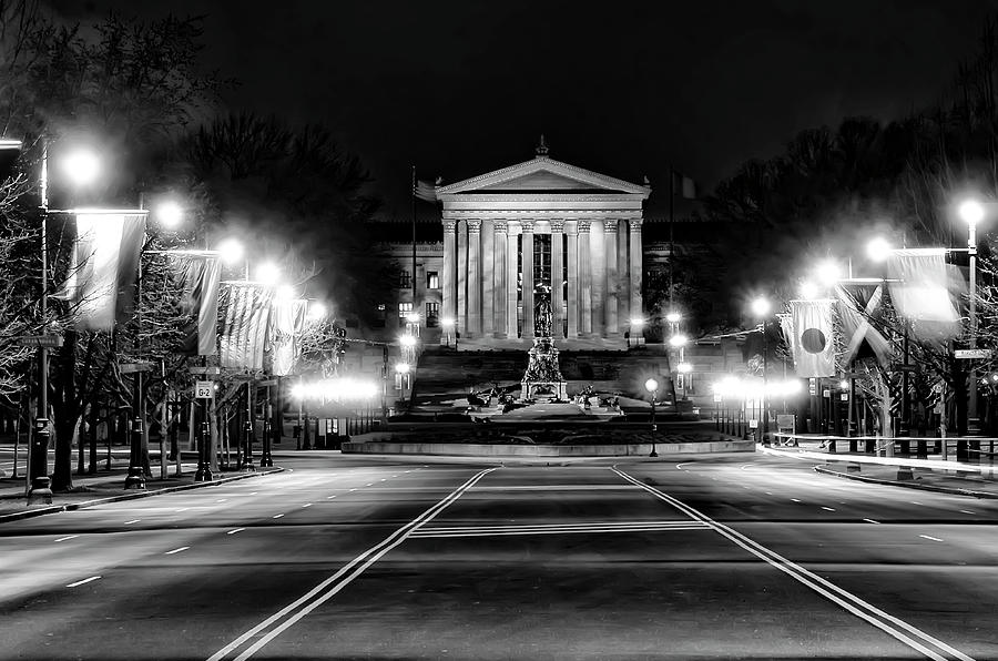 Philadelphia at Night - Art Museum #1 Photograph by Bill Cannon