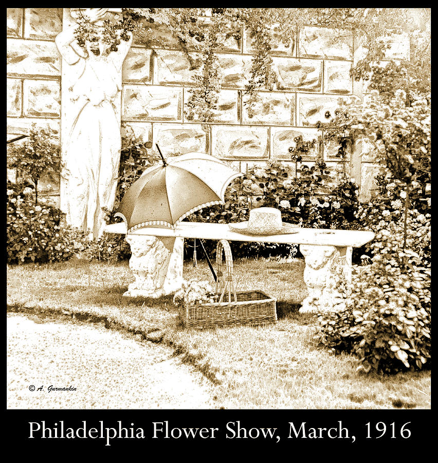 Philadelphia Flower Show Display, 1916 #1 Photograph by A Macarthur Gurmankin