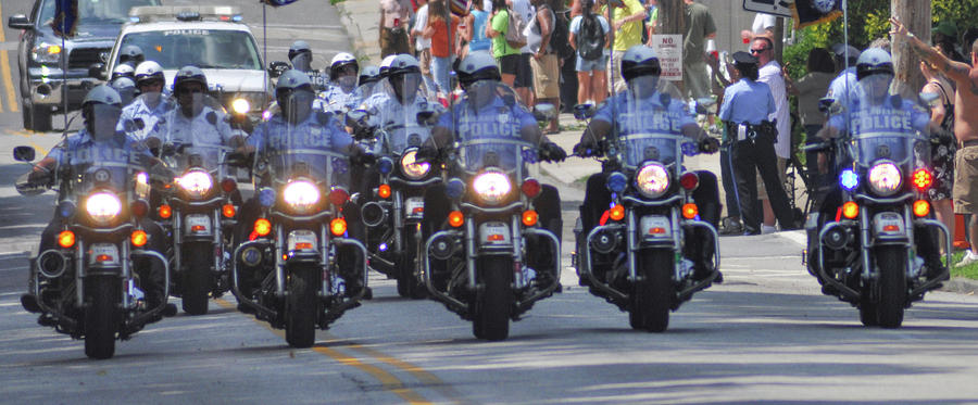 Philadelphia - Police Motorcycle Unit #1 Photograph by Bill Cannon
