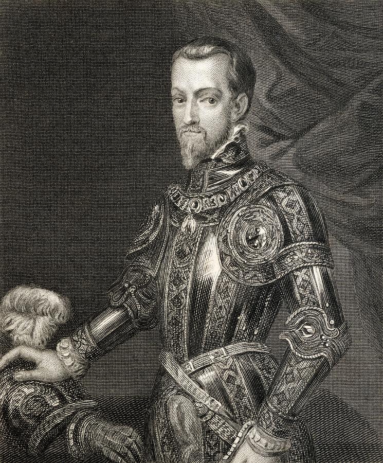 Philip II 1527 To 1598 King Of Spain Drawing By Vintage Design Pics   1 Philip Ii 1527 To 1598 King Of Spain Ken Welsh 