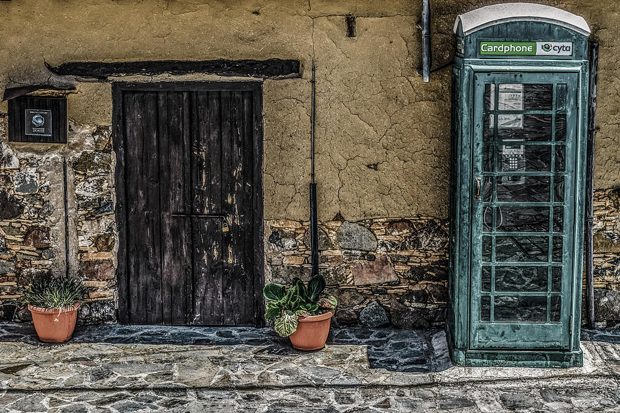 Phone Booth In Cyprus #1 Photograph by Mountain Dreams