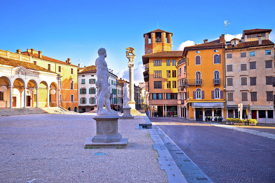 Piazza della Liberta square in Udine landmarks view #1 Photograph by Brch Photography