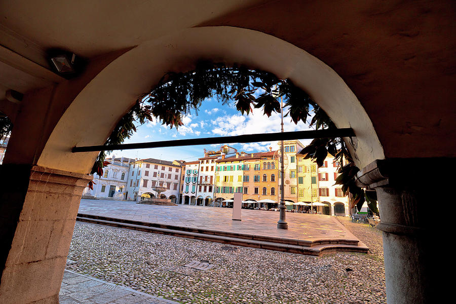 Piazza San Giacomo in Udine landmarks view #1 Photograph by Brch Photography