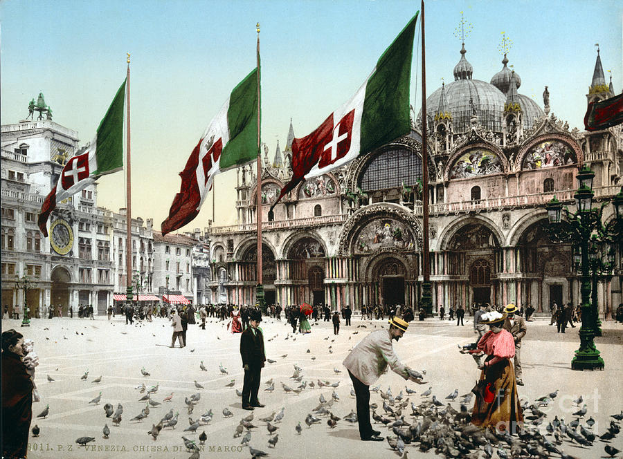 Piazza San Marco, 1890s #1 Photograph by Science Source