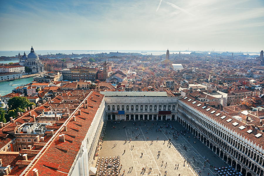 Piazza San Marco bell tower view #1 Photograph by Songquan Deng