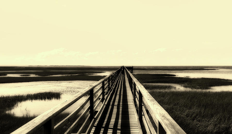 Pier Over The English Marshes #1 Photograph by Mountain Dreams