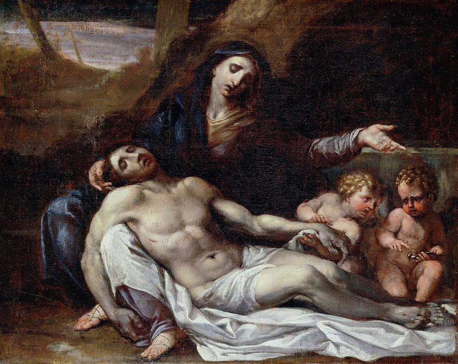Annibale Carracci Painting - Pieta #2 by Annibale Carracci