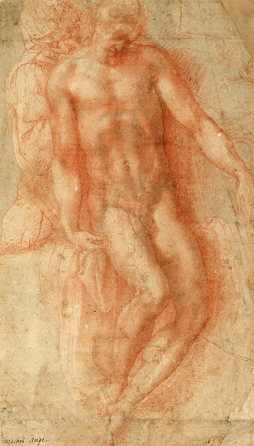 Michelangelo Drawing - Pieta #1 by Michelangelo Buonarroti