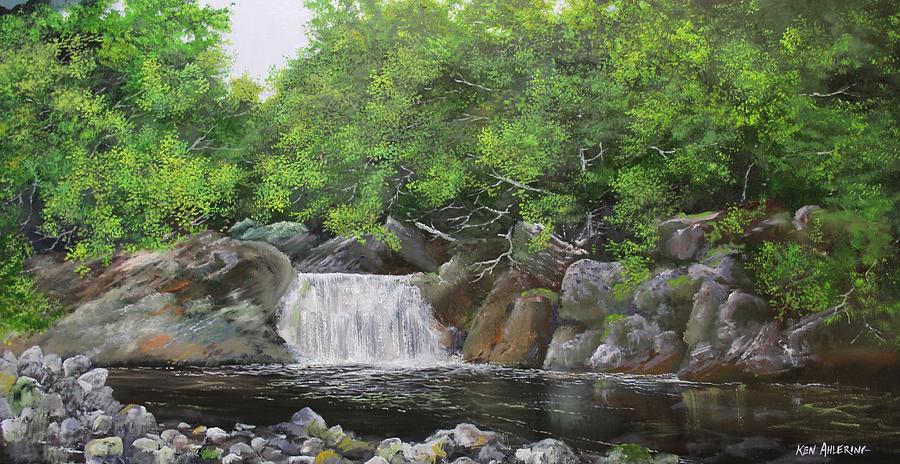 Pikes Falls #2 Painting by Ken Ahlering