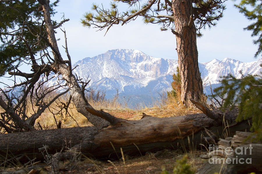 Nature Photograph - Pikes Peak and Trail to Bald Mountain #1 by Steven Krull