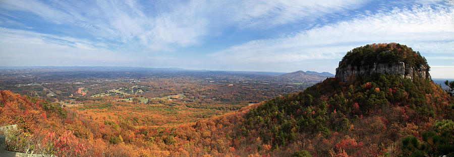 Pilot Mountain Panorama #1 Photograph by Jill Lang