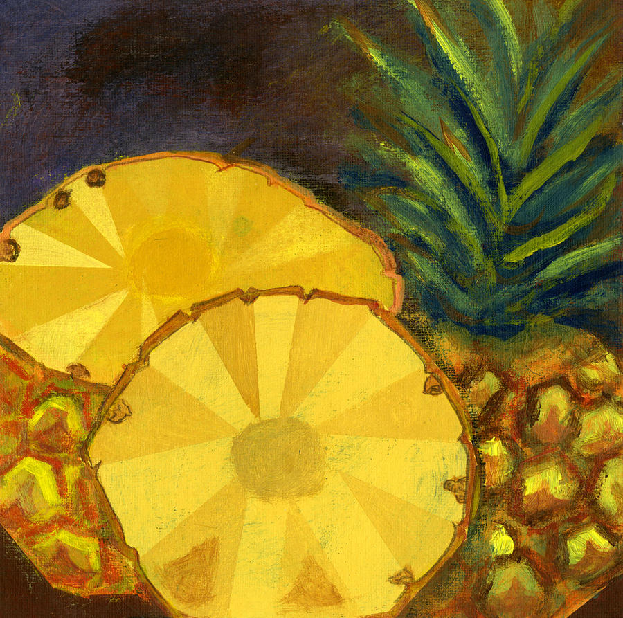 Pineapple Mixed Media - Pineapples #1 by Sandra Cox