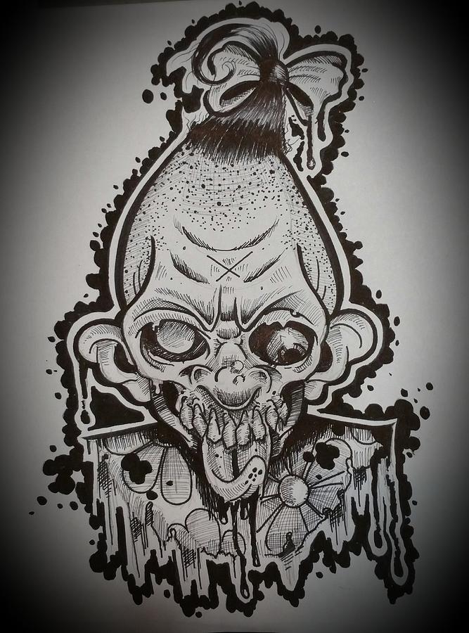 Pinhead Of The Dead Painting by Ryan Almighty