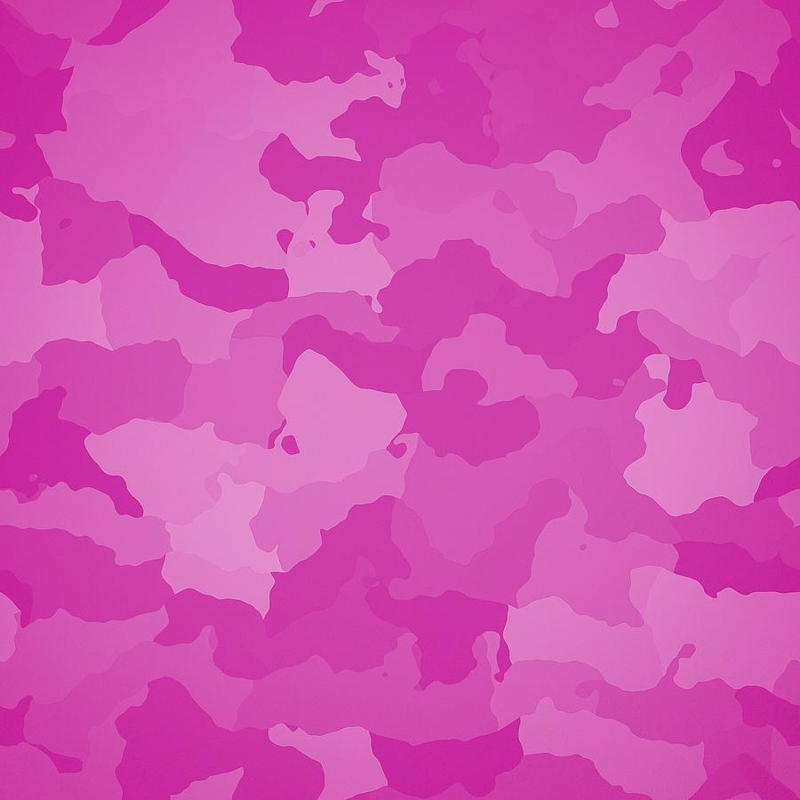 Pink Camo Digital Art by Immaculate World - Pixels