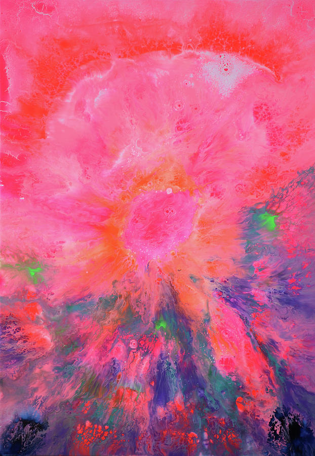 Pink Illumination #1 Painting by Tiberiu Soos