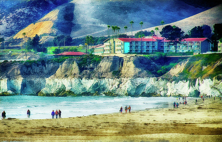 Pismo Beach View #1 Mixed Media by Joseph Hollingsworth
