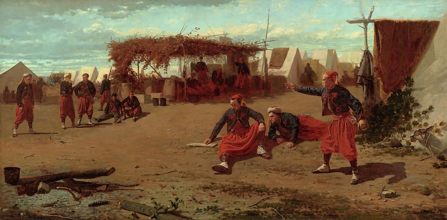 Pitching Quoits Painting by Winslow Homer